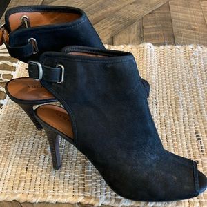 Lucky Brand open toed booties